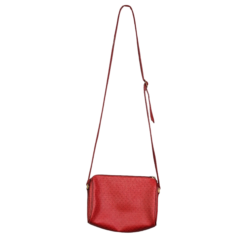 Liz Claiborne Vintage Red Crossbody Shoulder Bag Women's Purse Red - Picture 10 of 15
